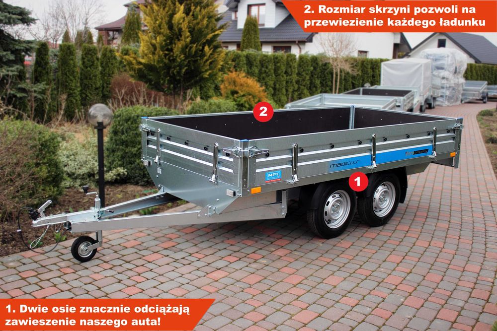 Przyczepa lekka 3x1,5 koła pod spodem Faro Magicus Transporter Knott