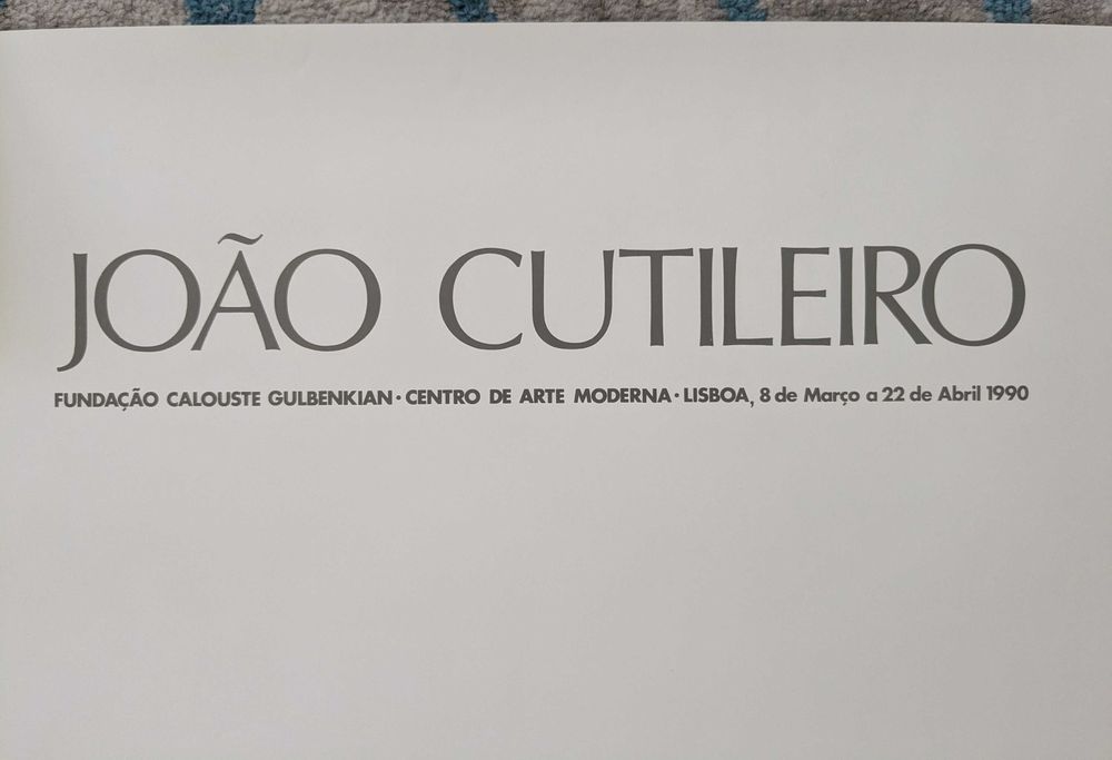 Poster Original João Cutileiro 1990 Fundação Calouste Gulbenkian
