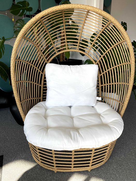 Fotel ogrodowy LIDO Rattan Beżowy