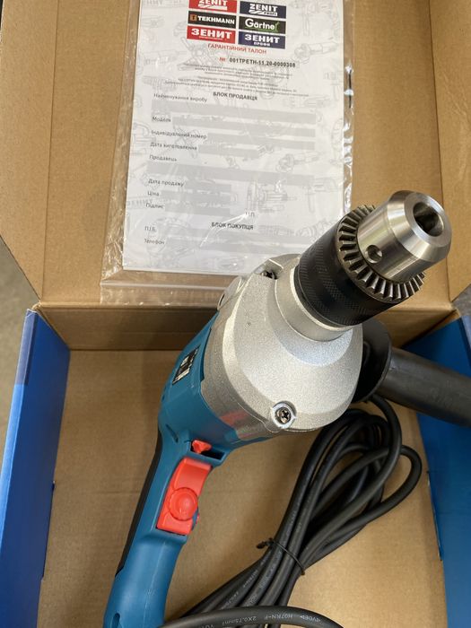 Дрель редукторна Зеніт ЗДП-13/1260 Профи