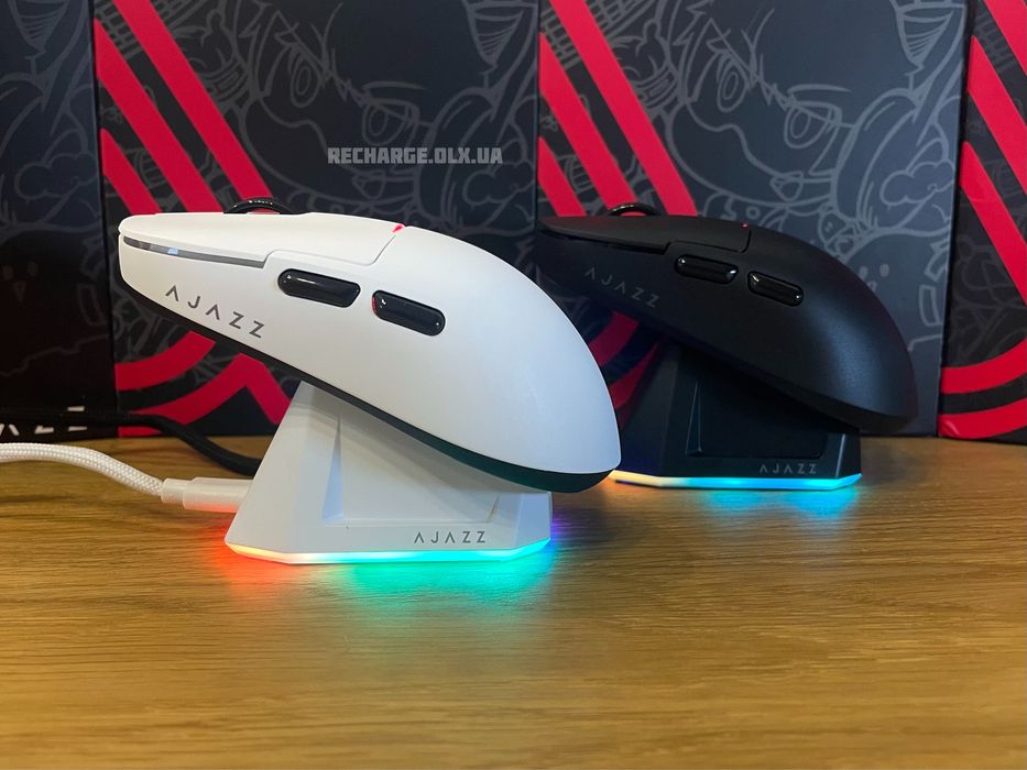 НОВІ Мишки Ajazz AJ159PRO 8K HZ PAW3395 Wireless