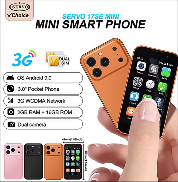 Mini Iphone 17 android 2 sim