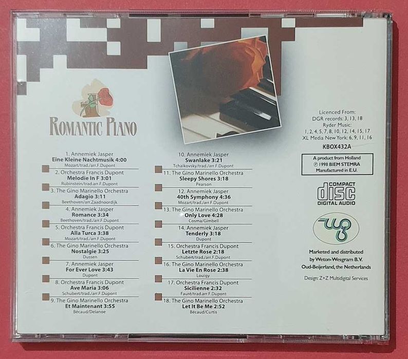 CD - Romantic Piano - CD 1