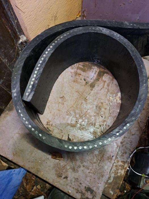 Guma zbrojona, pług do śniegu