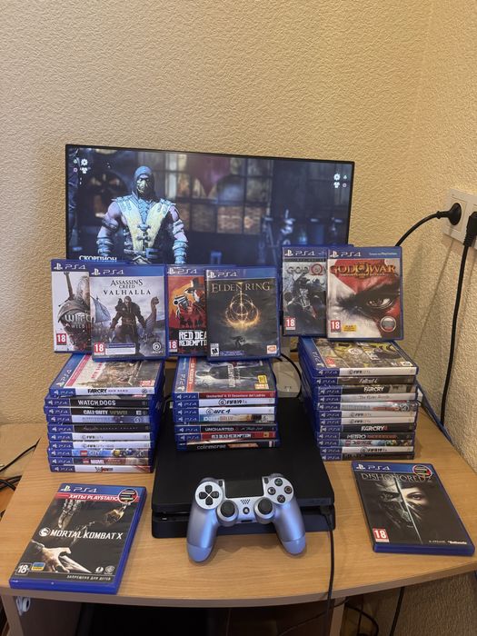 Sony playstation 4 slim 500gb (є окремо диски та гемпади)