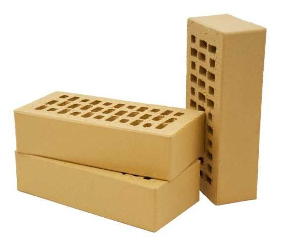 Cegła klinkierowa żółta perforowana Sahara