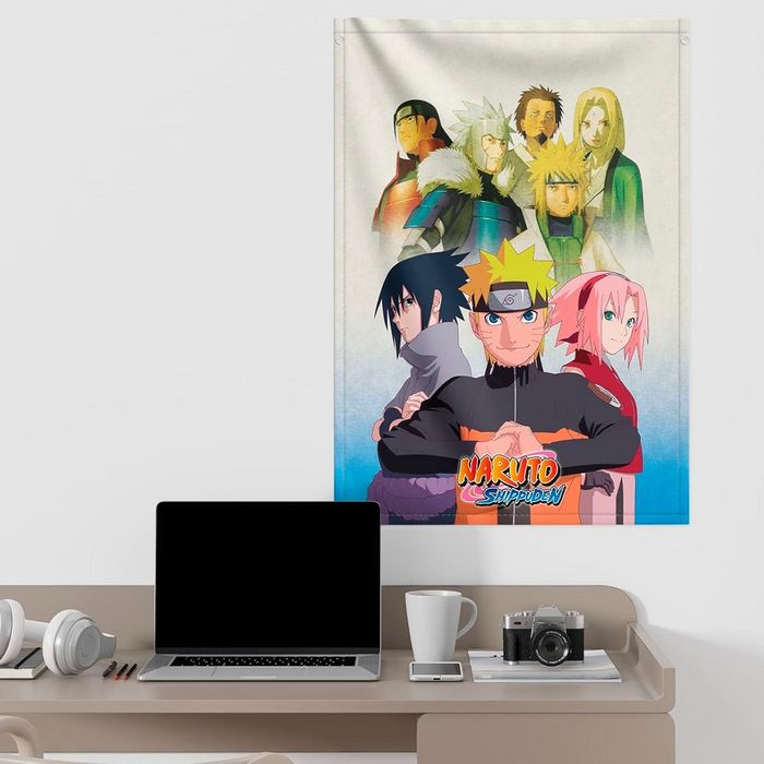 Naruto Shippuden - Bandeira de Anime - 70 x 100cm