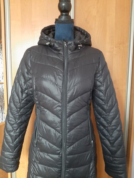 Kurtka damska zimowa dłuższa płaszcz pikowany