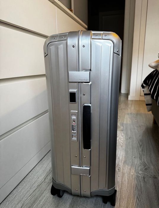 Mala Samsonite Lite-Box Alu 69cm – Alumínio | Como Nova