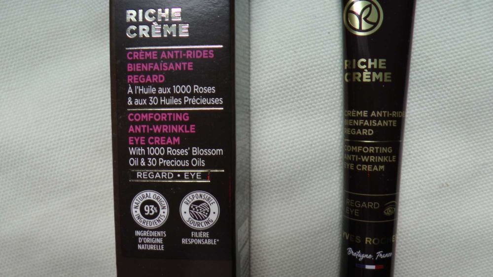 Yves Rocher Przeciwzmarszczkowy krem regenerujący pod oczy Riche Creme