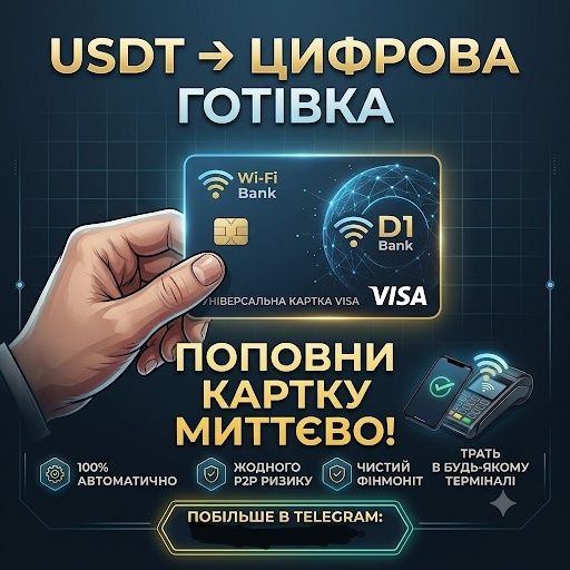 Альтернатива Обменникам: USDT на универсальную карту Visa (Без P2P)