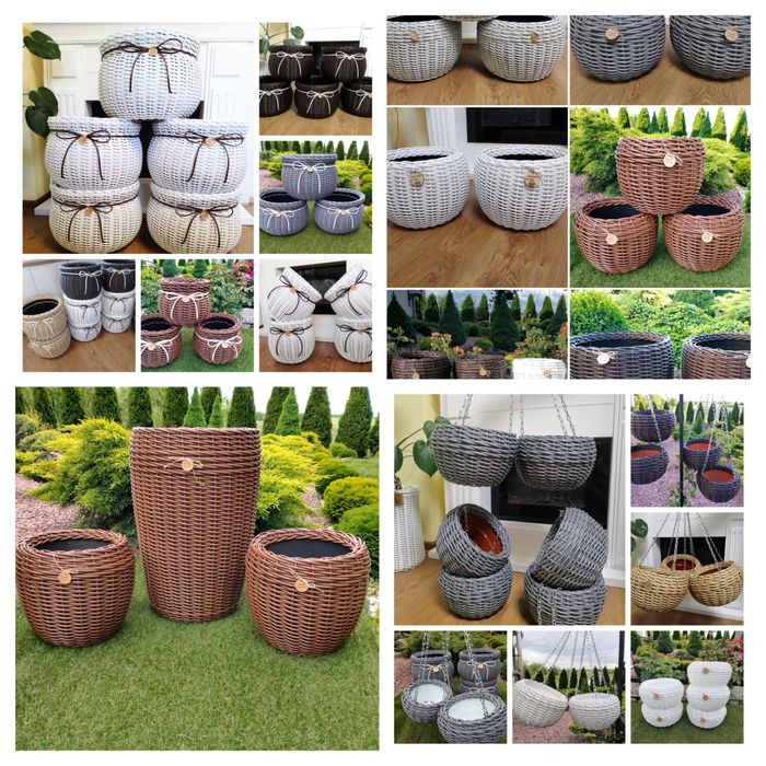 Кашпо з ротангу від 5 л