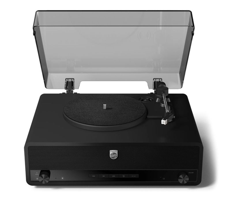 Gramofon PHILIPS TAV3000B Czarny Automatyczny Napęd paskowy, jak nowy!