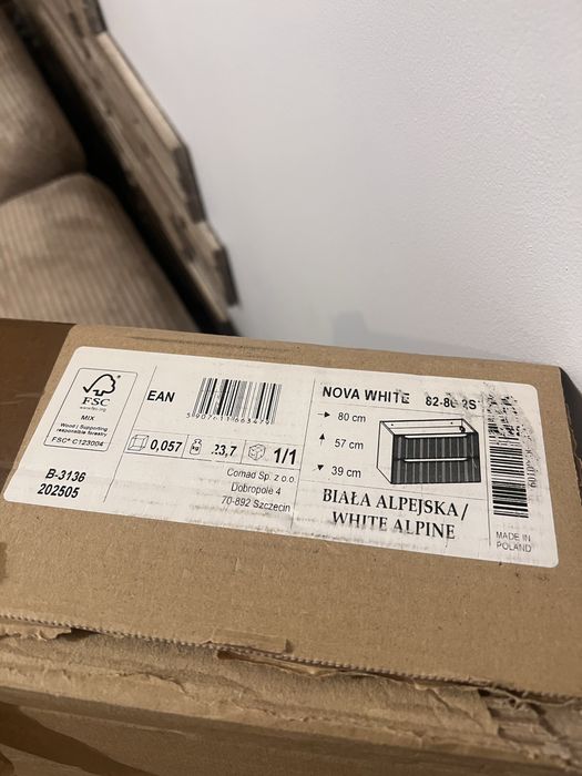 Szafka pod umywalkę Comad Nova White
