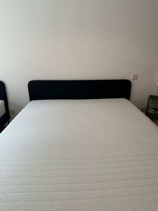 Cama IKEA + Colchão ANNELAND (140x200) COMO NOVOS