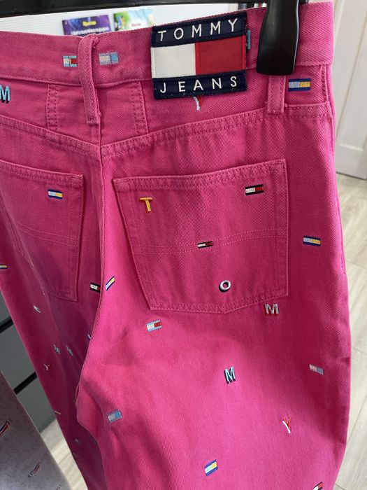 Джинсы TOMMY JEANS розовые. Размер S.