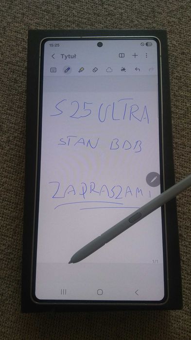 Samsung S25 Ultra 12GB/256GB bez blokad bateria 100%