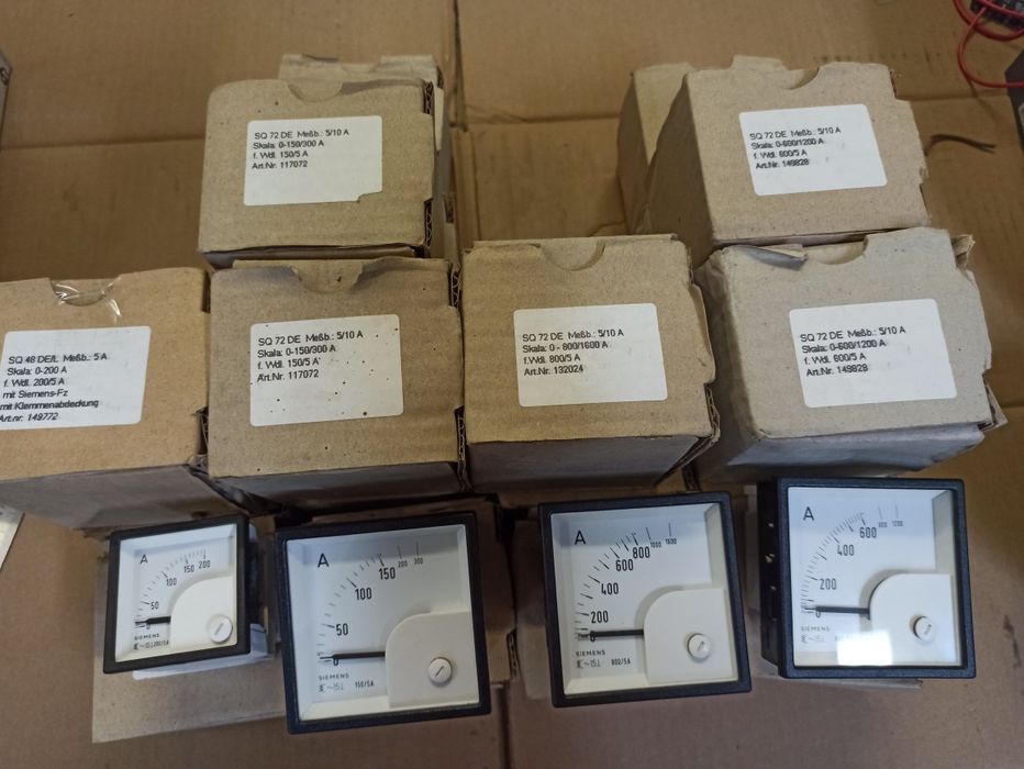 Трансформаторы тока, амперметры, вольтметры MBS, Siemens, Frer