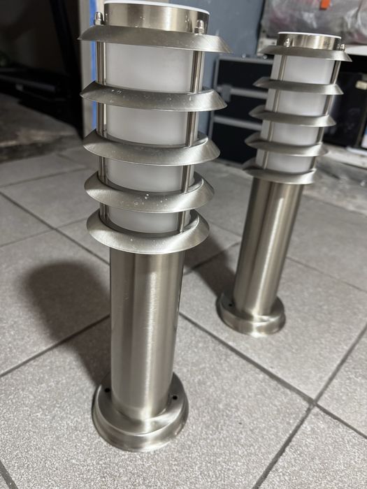 Dwoe piękne ogrodowe, tarasiwe lampy lindby