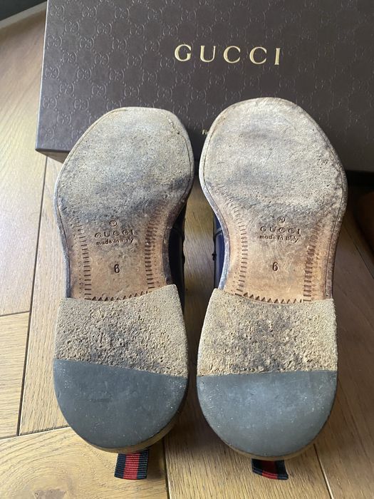 Gucci buty loafer, skarpetki