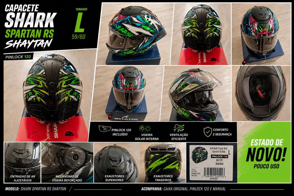 Capacete como novo