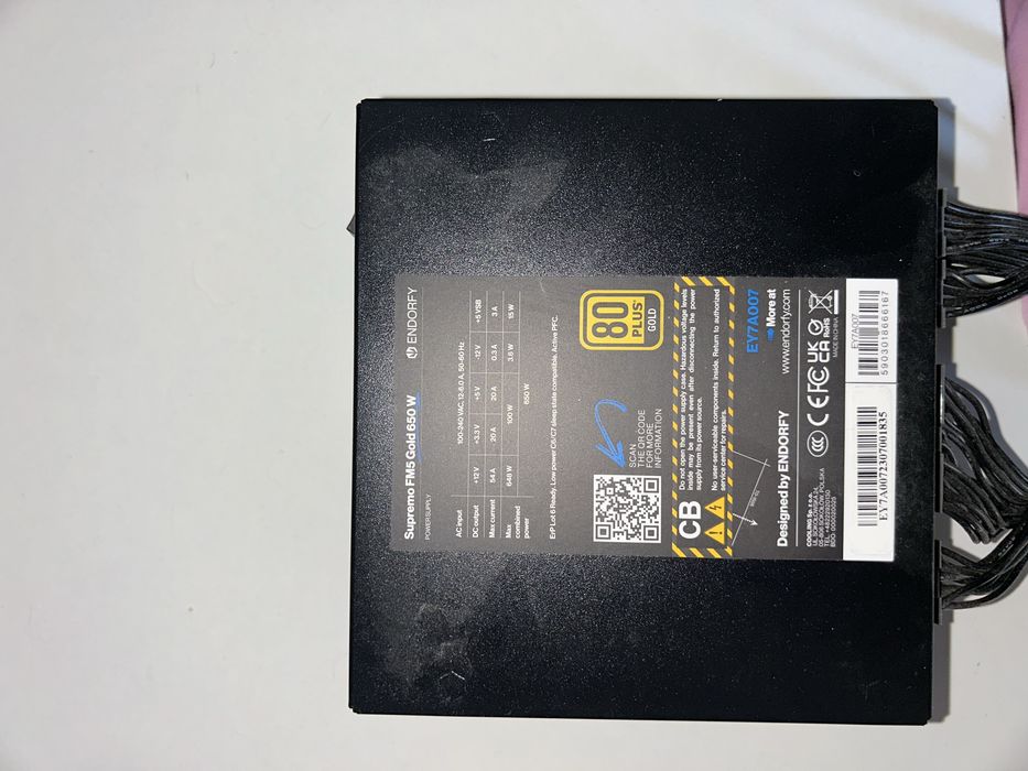 Zasilacz Endorfy Supremo FM5 Gold 650W (EY7A007