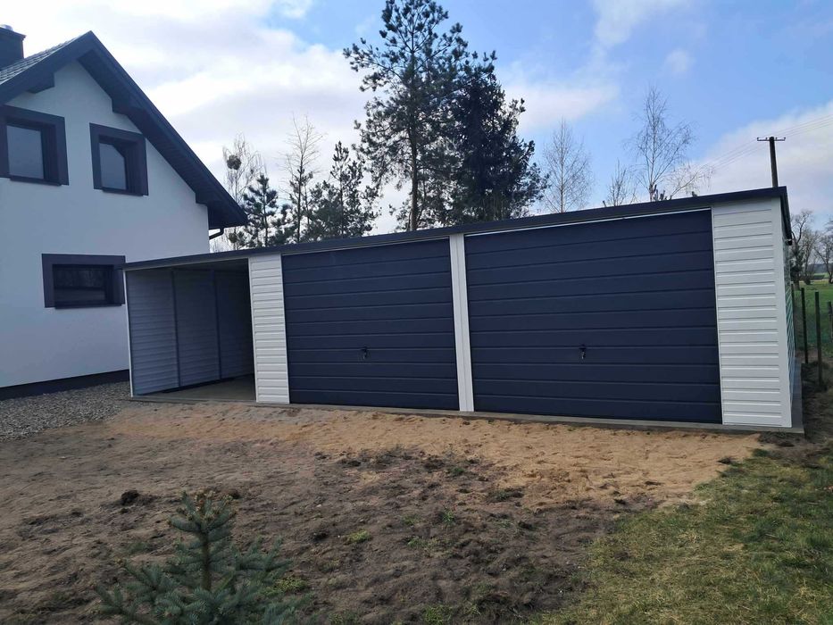 Garaż blaszany 10x6.  KONSTRUKCJA W OCYNKU. Producent. CAŁA Polska