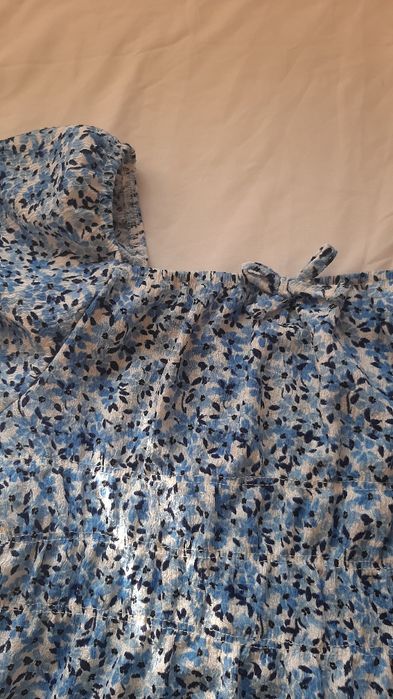 Vestido Floral Azul Primark 12-13 Anos (Tam. XS/XXS)