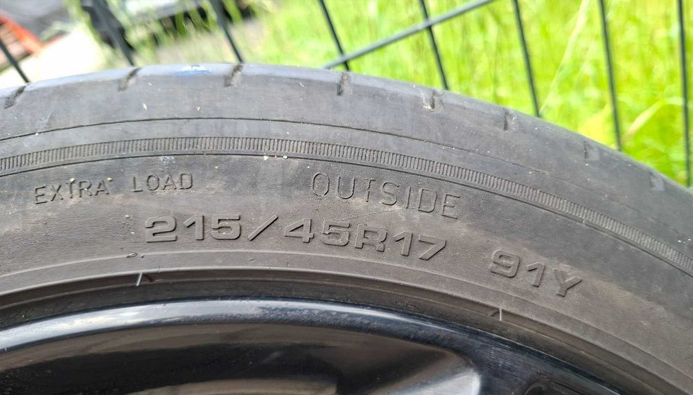 Alufelgi 17 Opel czarne plus opony