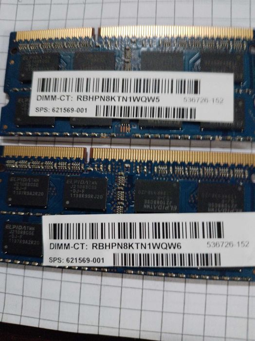 2 Memórias Ram Elpida