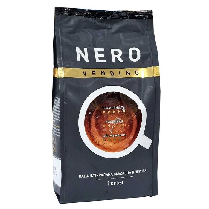 Кофе в зернах Ambassador Nero 100% Робуста 1кг Польша Амбассадор Неро