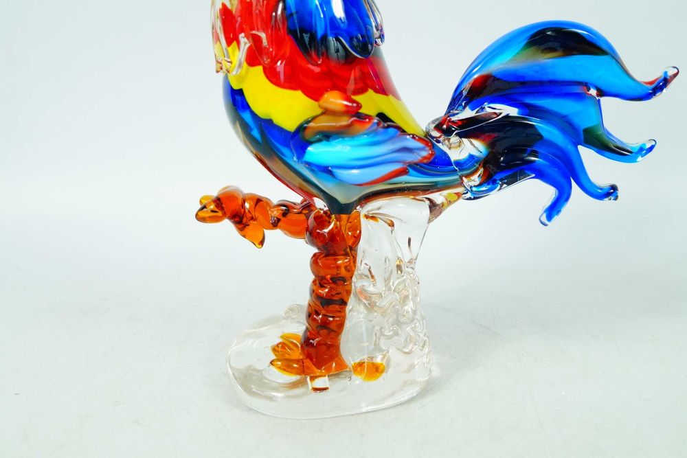 FIGURA szklana MURANO style kogut kogucik