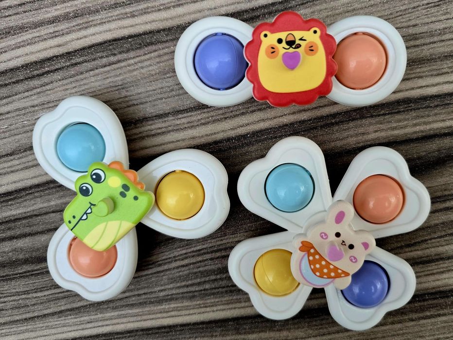 Wyprzedaż! Spinnery na przyssawkach dla maluszka nowe