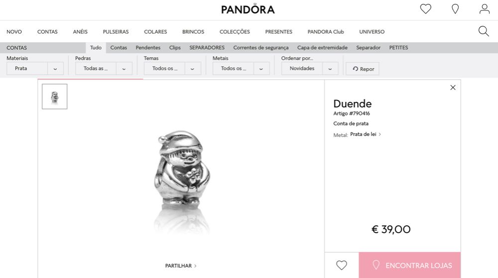 Contas Pandora ORIGINAIS