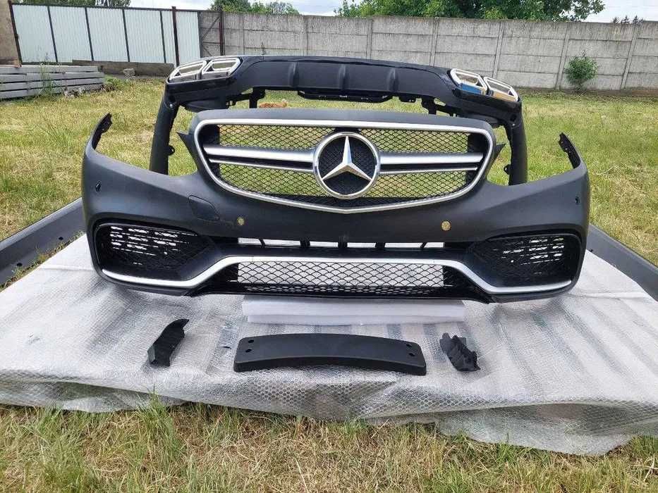 Обвіс Мерседес w212 2013-2016г E63 AMG комплект обвеса е63 амг Mercedes єшка212 рестайлінг решетка амг w212 пороги амг бампер ОБВЕС