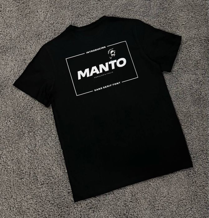 Футболка Manto / Чорна футболка Манто / Чоловіча Футболка Манто/ Manto