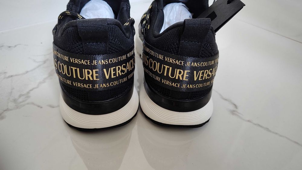 Sneakersy Versace Jeans Couture czarny, złoty 38
