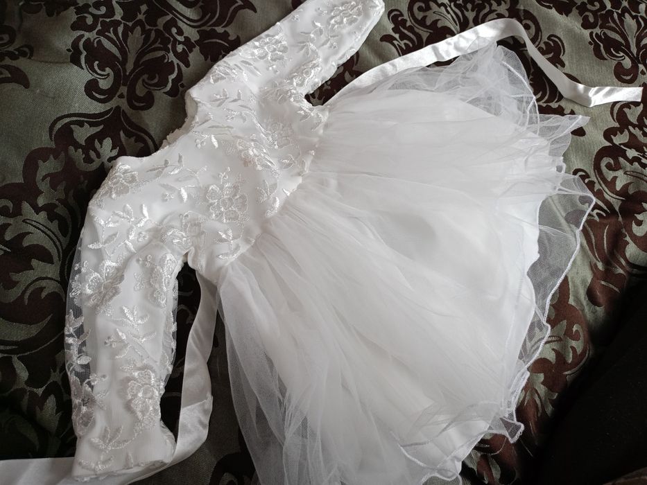 Sukienka do chrztu.Komplet