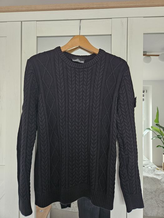 Gruby sweter stone island 100% bawełna