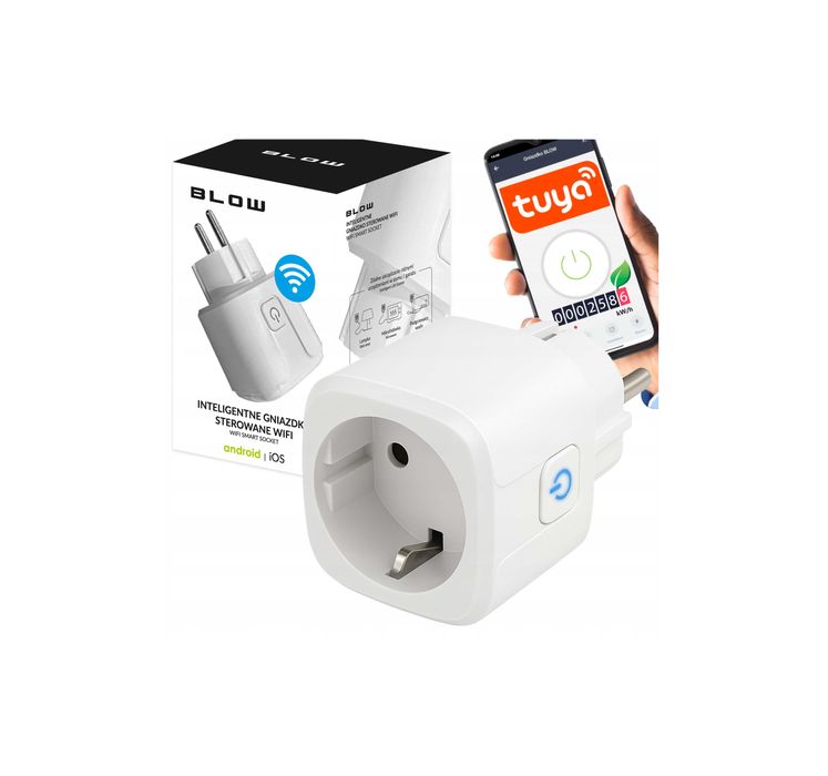 INTELIGETNE Gniazdko smart WIFI smart home TUYA watomierz programator