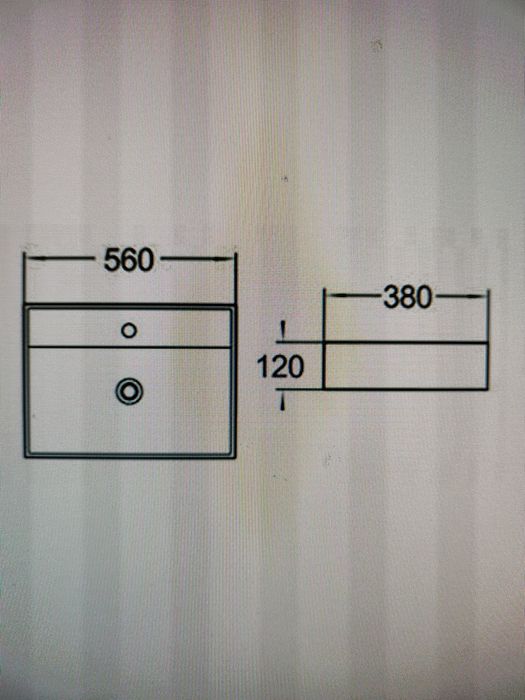 Nowa umywalka nablatowa Mexen Blanca 56x38