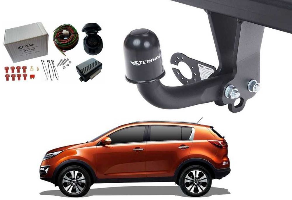 HAK HOLOWNICZY Kia Sportage III 2010 do 2015 Wiązka Moduł 13P belka