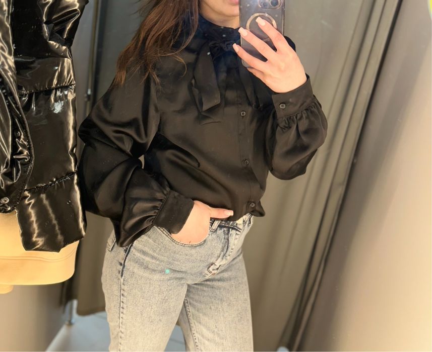 Блузка сатинова розім s