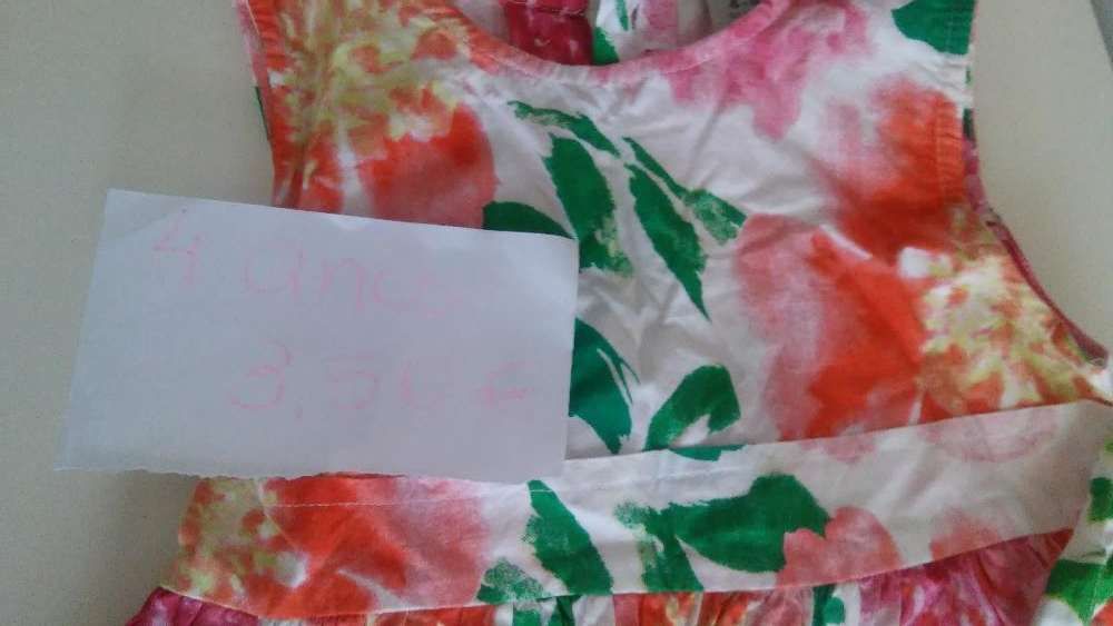Vestido da Zippy ás flores para 4 anos