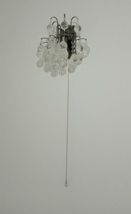 Lampa ścienna kryształowa