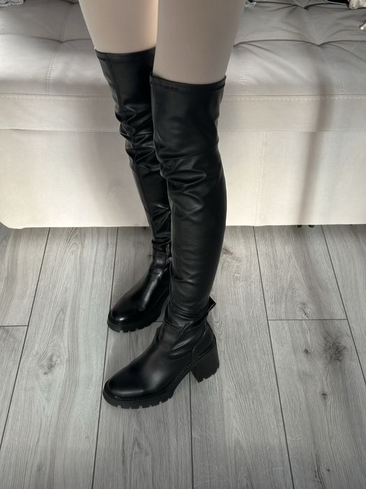 Чоботи ботфорти Zara