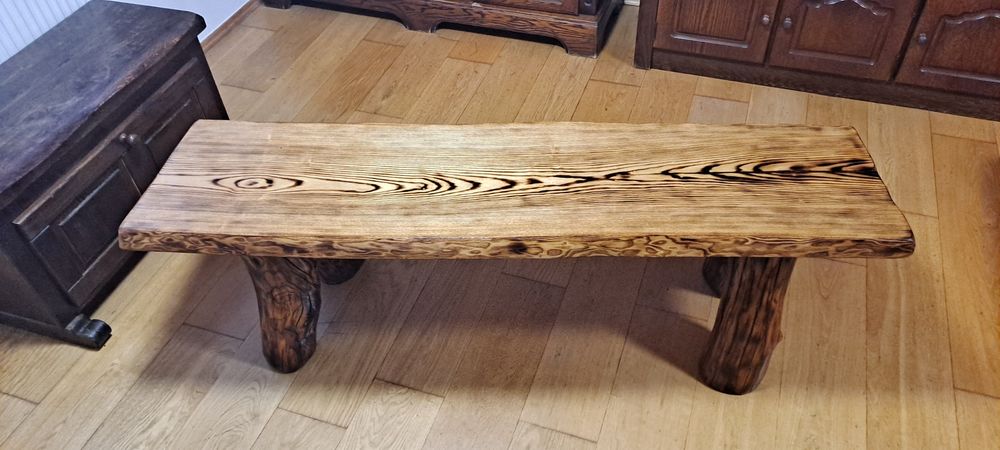 Ława drewniana ręcznie robiona