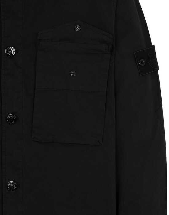 Куртка-Сорочка STONE ISLAND 123F2 Ghost Piece Overshirt Black SI0106-B