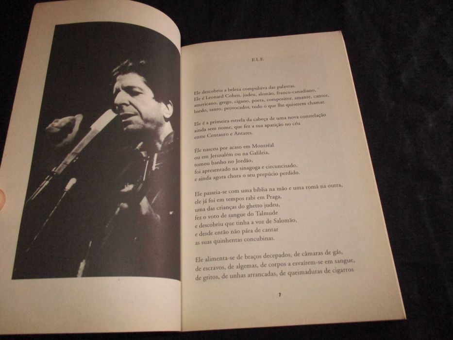 Livro Filhos da Neve Leonard Cohen Antologia