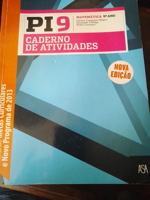 Caderno de atividades Matemática PI 9